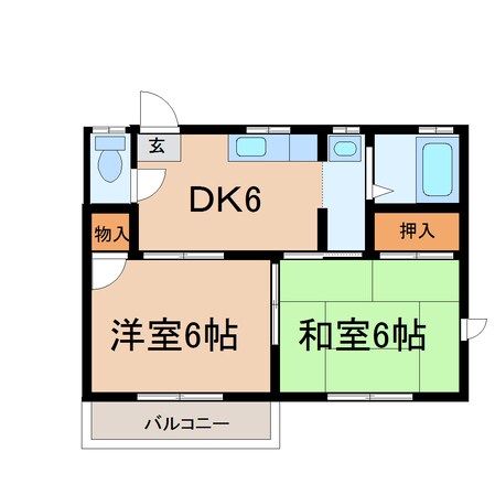 パルクハイツ西町の物件間取画像